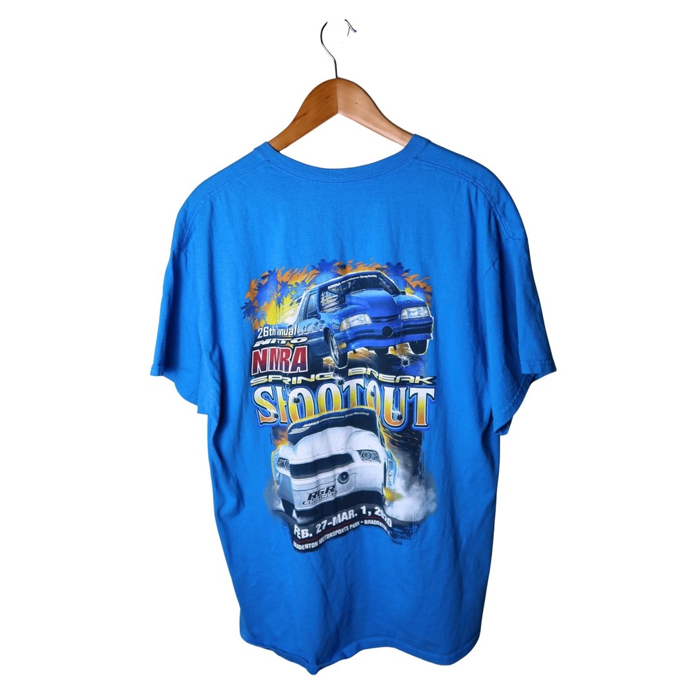 NMRA Spring Break Shootout 2020 Ford Nationals Racing T-Shirt Blue XL Excellent